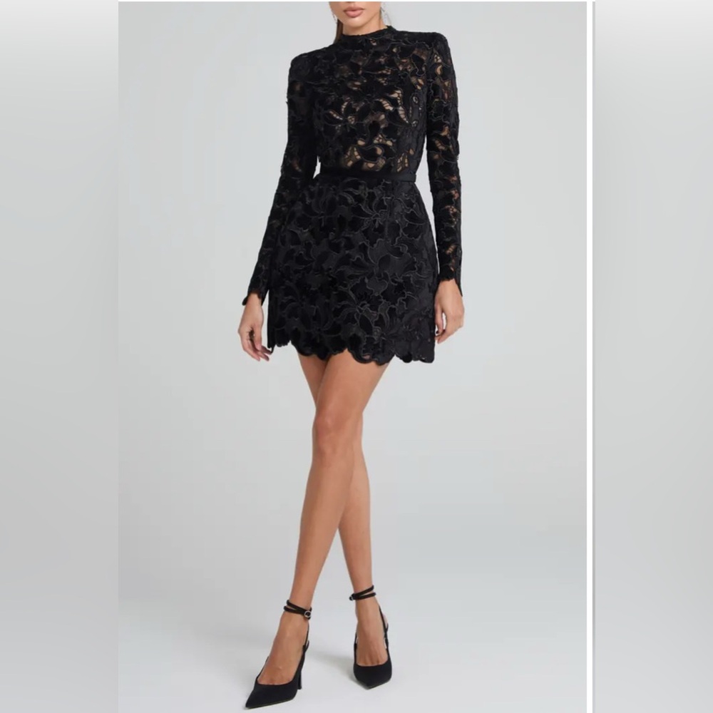 NADINE MERABI
Lydia Long Sleeve Lace Overlay Cocktail Minidress size 2 NWOT
